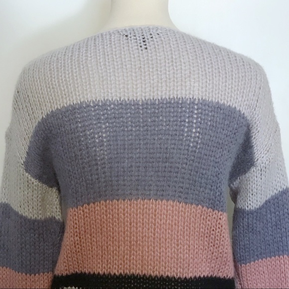 Lucky Brand Bold Striped Wool Blend Sweater - Picture 9 of 12
